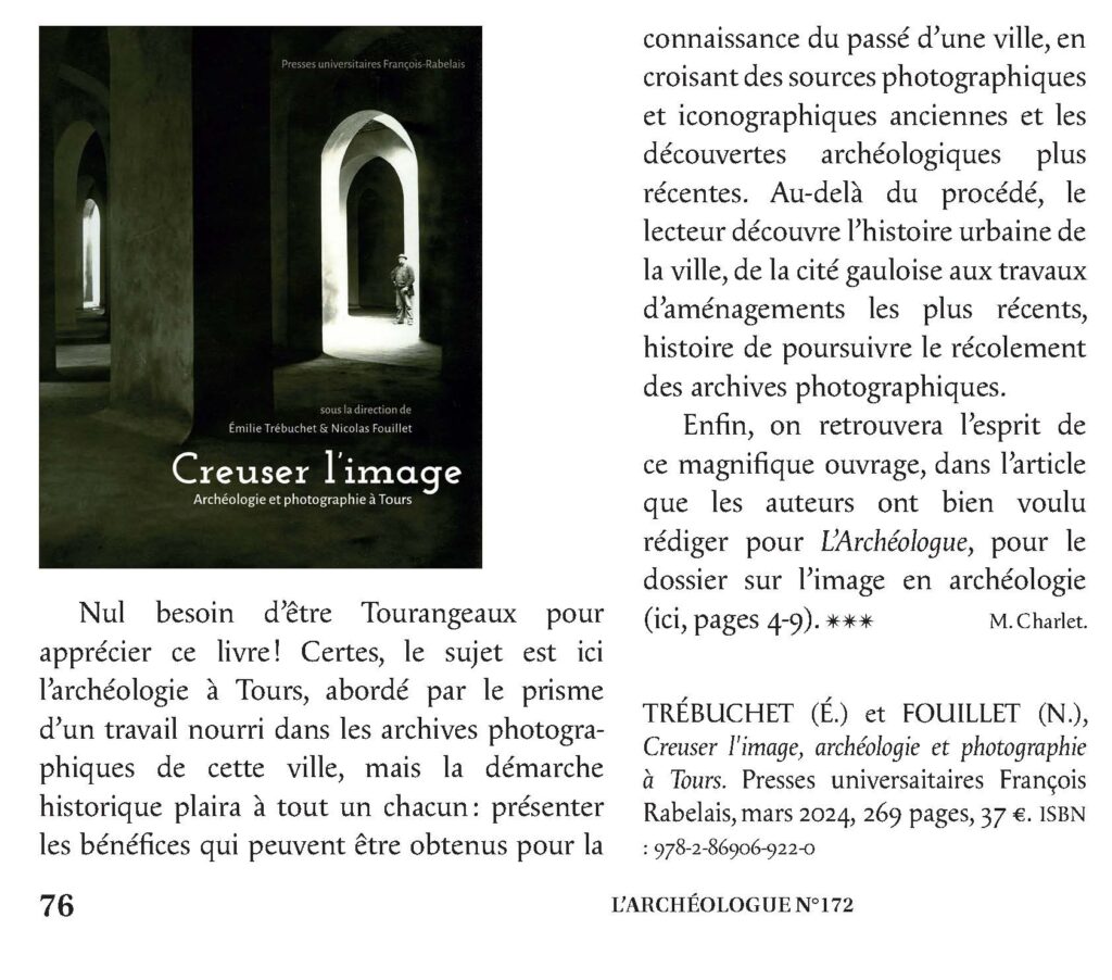 Revue de presse Creuser l'image : L'archéologue n°172