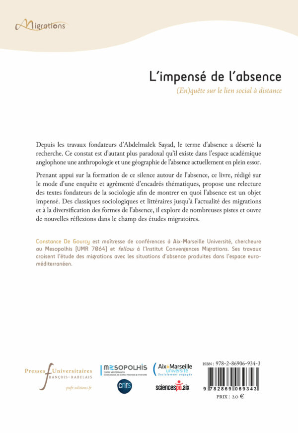 MIG-Impense de l absence, PUFR, 2024, 4e