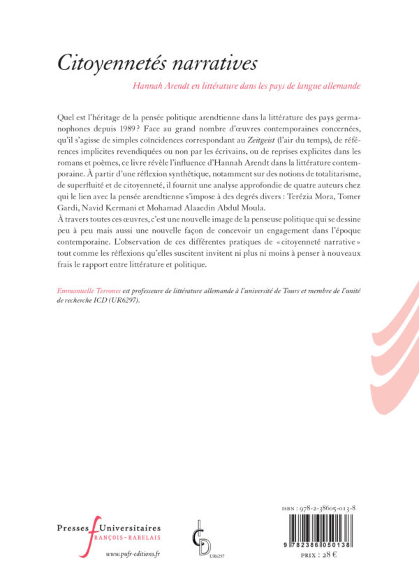 PL- TERRONES, Citoyennetés narratives, PUFR, 2025-4e