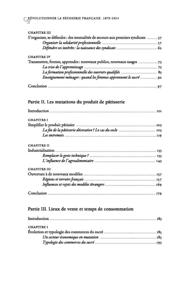 TDH-Arnaud-Patisserie, PUFR, 2025 sommaire 2