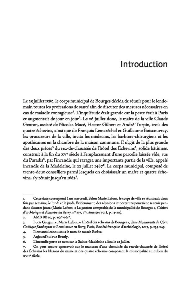 Une tueuse à le Renaissance, la peste à Bourges, PUFR 2025, extrait p1