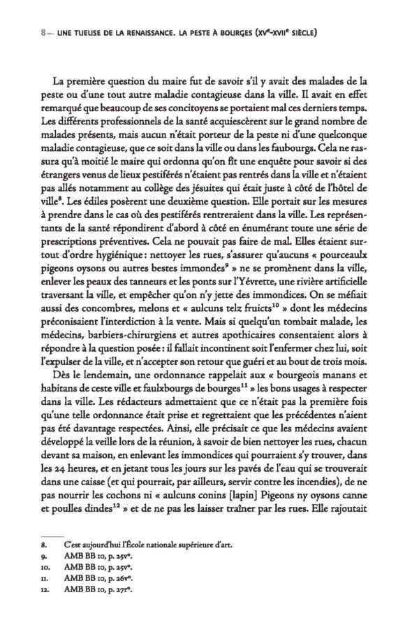Une tueuse à le Renaissance, la peste à Bourges, PUFR 2025, extrait p2