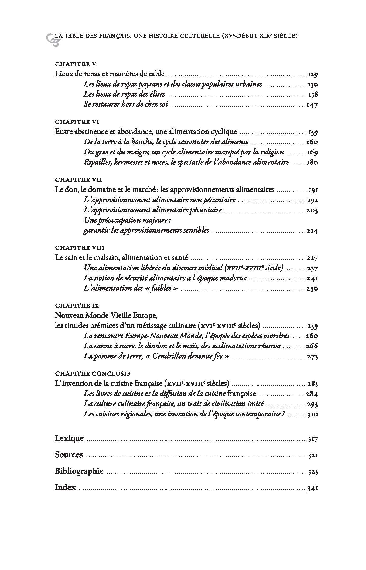TDH-Quellier_Table des francais, PUFR, 2025_Sommaire2 TDH-Quellier_Table des francais, PUFR, 2025_Sommaire2